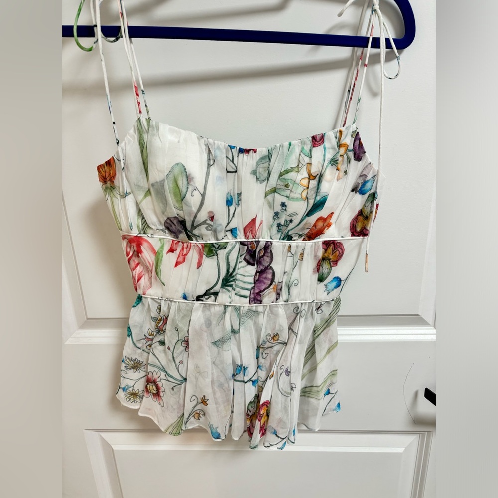 ROSIE ASSOULIN floral tank top